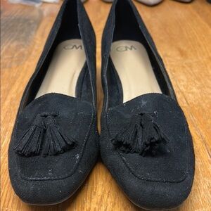Classic Black Suede Loafers with Tassels